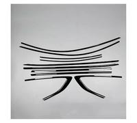 Automóvil Tira Sellado Goma Para A5 Sportback Hatchback 2019-2023 2022 ABS Negro Brillante Ventana Exterior Moldura Tira Alféizar Cubierta Lateral Embellecedor 10 Uds