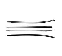 Automóvil Tira Sellado Goma Para Hyundai Para IX35 2010-2015 Embellecedor Cristal Para Ventana Coche Tira Sellado Impermeable Caucho Negro Clima(Chrome black)