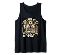 Automóviles de Recuerdo de Motor City Detroit Michigan Detroit Camiseta sin Mangas
