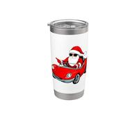 Automovilista Santa Claus Vaso térmico de acero inoxidable de doble pared
