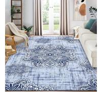 Auton Alfombras Lavables, alfombras Suaves y Antideslizantes para Sala de Estar de Pelo bajo Alfombra de Flores orientales alfombras Finas para Interiores para Granja, Dormitorio, Comedor, Oficina,