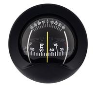 Autonautic - Brújula/Compás Magnético de Mamparo para Embarcaciones - Rosa Cónica 85mm (ø) - Negro - C9-0030
