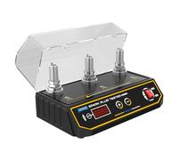 AUTOOL Comprobador de Bujías de Encendido del Motor de Automoción 200-9000rpm Frecuencia de Trabajo Ajustable, Tres Agujeros de Bujías Herramienta con Tapa Protectora