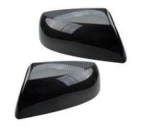 autopartes 1 par de tapas cubierta espejo retrovisor negro estilo fibra carbono ABS para Toyota para Tundra para Crew para Max para Sequoia 2015-2011 2010 2009 2008