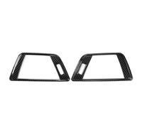 Autopartes 2 pegatinas de fibra de carbono para el marco de la ventilación del aire acondicionado lateral del coche, para BMW Serie 3 F30 2013-2018(Carbon Fiber)