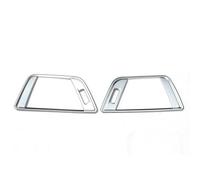 Autopartes 2 Pegatinas Para Marco De Ventilación De Aire Acondicionado Lateral De Coche, Estilo Fibra De Carbono, Para BMW Serie 3 F30 2013-2018(Silver)