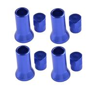 autopartes 4 juegos de tapas hexagonales aire para vástago neumático coche y cubierta manga aleación aluminio, color azul