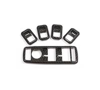 Autopartes 5 Piezas De Pegatinas De ABS Para Interruptor De Elevalunas Y Puertas, Marco De Botón, Embellecedor Para Benz ABCE, GLK, GLA, GLE, Clase W204, W166, W212