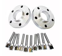 Autopartes Compatible Con Para 7 Serie Para E23 E32 E38 735il 740i 740il 750i 750il 2 Espaciadores De Rueda De Coche Con Rosca Cónica(Silver,20mm)