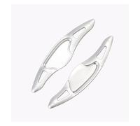 autopartes Compatible Con Para Fit 2017 2018 Paletas Cambio Coche Extensor Paletas Volante Interior Del Coche(Silver)