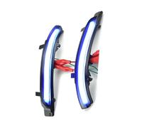 Autopartes Compatible Con Skoda Para Superb 3T4 Para Hatchback 2008-2014 Para Lámpara De Luz Secuencial De Espejo Lateral De Señal De Giro Dinámica(Blue-Yellow)