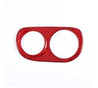 Autopartes Embellecedor Adhesivo Para Marco De Interruptor De Faros Delanteros De Coche, Fibra De Carbono Real, Para Ferrari 458 2011-2016(Red)