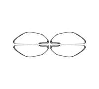 Autopartes Embellecedor Adhesivo Para Marco De Manija De Puerta Interior De Fibra De Carbono Para Benz C GLC Class W205 X253