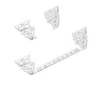 Autopartes Embellecedor Cubierta Botones Interruptor Aire Acondicionado Consola Central Coche ABS Cromado Para BMW Serie 5 528 530 G30 540li 2018(12pcs)