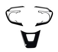 Autopartes Embellecedor De Marco De Volante Para Corolla 2020, Adhesivo Decorativo De Estilo, 3 Piezas(Glossy Black)