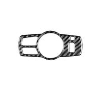 Autopartes Embellecedor De Marco Decorativo Para Interruptor De Faros Delanteros De Coche, Pegatinas De Fibra De Carbono Para BMW Serie 5 F10 F18 2011-2017(Black)