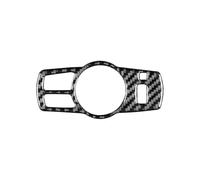 Autopartes Embellecedor De Marco Para Interruptor De Faro Interior De Coche, Pegatinas De Fibra De Carbono Para BMW Serie 5 F10 F18 2011-2017(Black)