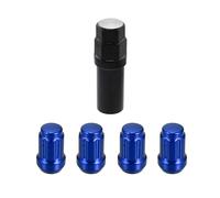 Autopartes Juego 5 Tuercas Para Rueda Coche, Asiento Cónico Bellota Con Zócalo, Herramienta Llave, Cubierta Cabeza Perno Carreras, Tornillos Fijación Neumáticos M12x1.5