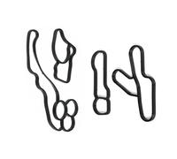 autopartes Juego de juntas for la carcasa del filtro de aceite, compatible con E90, F20, F30, X3, F25, X4 y F26, 11428580680, 11428580681 y 11428580682.