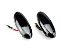 Autopartes Luces Giro Compatible Con Mazda 323 1998 1999 2000 2001 2002 2003 Luz De Posición Lateral Dinámica Para Automóvil Luz De Señal De Giro Luces Intermitentes(Negro)