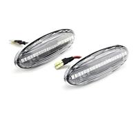 Autopartes Luces Giro Compatible Con Mazda Para Tribute 2001 2002 2003 2004 2005 2006 Para MX-6 Luz De Posición Lateral Dinámica Izquierda Derecha Luz De Señal De Giro(Clear)