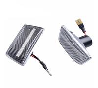 Autopartes Luces Giro Compatible Con Opel Para Astra H MK5 2004 2005 2006 2007 2008 2009 2010 2011 2012 2013 2014 Accesorios Coche Luces Intermitentes Laterales Dinámicas Lámpara(Clear)