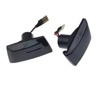 Autopartes Luces Giro Compatible Con Opel Para Zafira B MK2 2005 2006 2007 2008 2009 2010 2011 2012 2013 2014, Luces Posición Laterales, Intermitentes Dinámicos, Izquierda Y Derecha.(Negro)