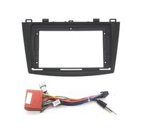 Autopartes Marco De Bisel para Instalación De Radio Estéreo De Coche, 2 DIN, para Mazda 3 para Axela (2009-2013)(Fascia and Cable,9 Inch)