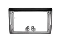 Autopartes Marco para Radio de Coche de 9 Pulgadas, Reproductor estéreo, Unidad Principal 2 DIN, Panel de salpicadero para Peugeot 407 (2004-2008)(Silver Frame)