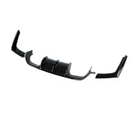Autopartes para Serie 3 F30 Dedicado para M3 Apariencia Fibra Carbono Negra Brillante Y Kit Luz Freno LED Alerón Parachoques Trasero Difusor Labios Parachoques(Glossy Black)
