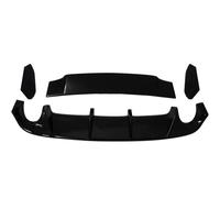 Autopartes para VW para Golf para MK6 para GTI 2008-2013 Difusor Trasero Kit Carrocería Coche Negro Brillante Parachoques Spoiler Divisor Difusor Labios Parachoques(Bright Black)