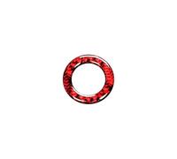 Autopartes Pegatina Para Marco De Llave De Encendido Y Parada De Motor De Coche, De Fibra De Carbono, Para Mustang 2009-2014(Red)