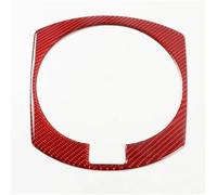 Autopartes Pegatina Para Marco De Panel De Control Central De Coche, Fibra De Carbono Suave, Para Mazda MX-5 2016-2023(Red)