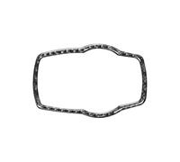 Autopartes Pegatinas Para Marco De Botón De Perilla Multimedia Central Interior De Fibra De Carbono Para BMW Serie 3 GT F30 F34 2013-2018(Black)