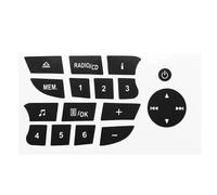 Autopartes Pegatinas Para Reparación De Botones De Coche Pegatinas Para Reparación De Botones De Audio Y Radio CD Para Twingo Renault Clio Y Megane