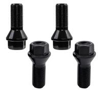 Autopartes Pernos Rueda Compatible Con Para X1 X2 X3 X4 X5 X6 E70 E71 F20 F25 320i M8 4 Piezas 36136781151 Pernos De Rueda De Coche Tuerca Rueda De Acero Negro