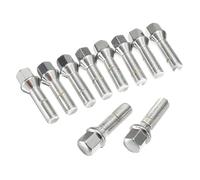 Autopartes Pernos Rueda Compatible Con Para X1 X3 X5 X6 X7 3 Series 10PCS Tuercas Para Cubo De Rueda 28/35/40/45/50 Mm Pernos De Rueda De Acero Alargados(M12x1.5,10PCS 40mm)