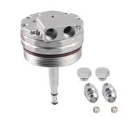 autopartes Tapa del filtro del enfriador de aceite, accesorios AN10 y 2 puertos, compatible con BW M52, M54, M56, E46, E39, E60, E61, X3X5, Z3Z4, 328i, 325i, 525i y 530i.(Silver)