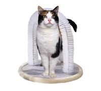 Autopeluquero Para Gatos - 30x30x33cm | Raascador De Cara De Gato | Cepillo Para Rascar | Poste Rascador | De Aseo Interior Con Tablero Rascador, Cepillo De Masaje Con Bola De Felpa Para Juego De