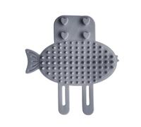 Autopeluquero Para Gatos - Goma Termoplástica 14,5x15,5cm | Cepillo Para Geatos Con Correa Ajustable | Cepillo De Autoafeitado | Aseo Para Mascotas Montado En La Pared Diseñado Para Que Los Gatos Se F