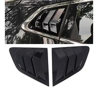 Autophoton Cubierta de rejilla de ventilación para ventana lateral trasera para Qashqai J11 2014-2021 (negro)