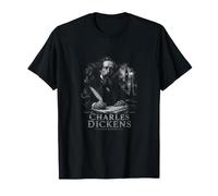 Autor clásico de Charles Dickens de Londres Victoriano Camiseta