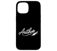 Autor Escribir Escritor Libro Novela Literario Creativo Publicado Carcasa para iPhone 15