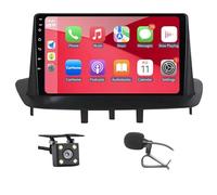 Autoradio 2 DIN per Renault Megane 3 2008-2014. Wireless Carplay&Android Auto 9" Touchscreen con navigazione/telecamera di Backup/Bluetooth/WiFi/Miror Link/Mic/FM/SWC