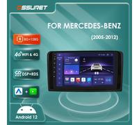 Autoradio Android 13 4G de 8 núcleos para Mercedes Benz ML W164 GL X164 2005-2012(ML350 ML320) reproductor Multimedia Carplay GPS estéreo 2din QS8-4G -8G 128G