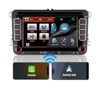 Autoradio DSP para VW Passat Golf 5 Golf 6 t5 Polo Caddy touran Sharan Tiguan EOS CC Radio Pantalla con Carplay inalámbrico Android Auto Navi mandos en el Volante Bluetooth táctil IPS Radio Am FM RDS