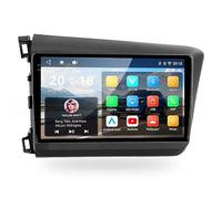 Autoradio GPS para Civic Mk9 2011-2015, Pantalla Táctil 9", CarPlay Inalámbrico, Android Auto, WiFi, Bluetooth, Radio RDS(HM608 8 Core 4G+WiFi 4+64GB)