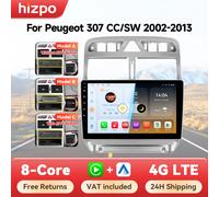 Autoradio Hizpo 6115 para Peugeot 307 307CC 307SW 2002 - 2013 sistemas inteligentes inalámbricos CarPlay Android No 2 din 2din DVD QS8 (8G 128)-A