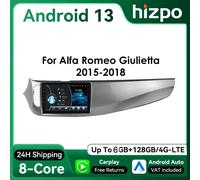 Autoradio Hizpo Android de 9 pulgadas para Alfa Romeo Giulietta 2015 - 2018 GPS RDS DSP 4G BT CarPlay UI8581 sistema inteligente W7 (8Core 6G 128G)