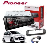 Autoradio Pioneer MVH-130DAB MP3 USB 4 Canales + Máscara Fiat Panda Desde 2012